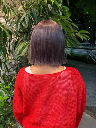 ミディアム カラー こっくりカラー/艶髪 /amy.山口瑞稀のヘアスタイル