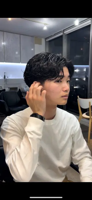 パーマ 原宿波巻きスパイラル パーマTOSHIのヘアスタイル