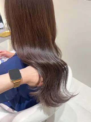 セミロング カラー SALOWIN京都河原町suite店所属・うる艶カラー／ 髪質改善／arisaのヘアスタイル