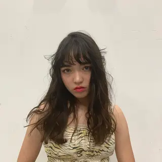 ロング 透明感カラー/カット 髪質改善/森栄範のヘアスタイル