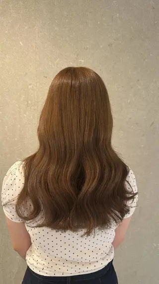 セミロング カラー 暖色/ヘアアレンジ 🎀♡irohaのヘアスタイル