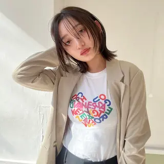 ショート ボブパーマ🥣KON コンナツミのヘアスタイル