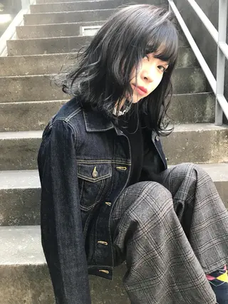 ミディアム カラー chic.🍋 Kirariのヘアスタイル