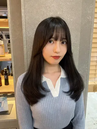 ロング LondBOY🤍 韓国/ボブ/レイヤーのヘアスタイル