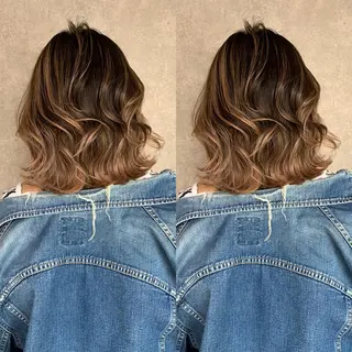 ミディアム カラー ヘアアレンジ Labimani所属・美髪整形✨髪質改善 ✨中村弘仁/チーフのヘアスタイル