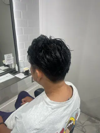 パーマ メンズ 🫧丸みボブ/メンズ カット🫧Aoiのヘアスタイル