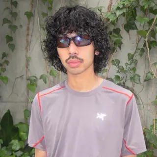 ミディアム パーマ メンズ パーマ/ボブ 似合わせヘア/ショウのヘアスタイル