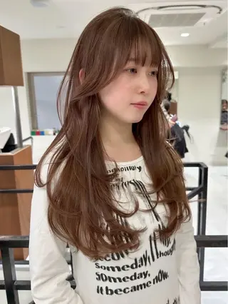ロング カラー 🍁ベージュカラー/ レイヤーカット/涼のヘアスタイル