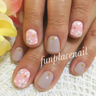 ショート ミディアム セミロング ロング カラー パーマ ヘアアレンジ メンズ キッズ ネイル まつエク nail salon&school felice所属・フェリーチェ瑞江店 新山のネイルデザイン