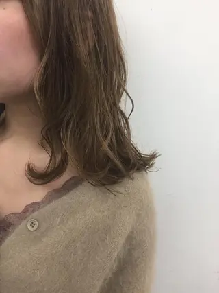 ミディアム カラー トップスタイリスト 👑田添幹宜のヘアスタイル