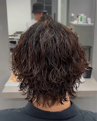 パーマ メンズ 波巻き/縦落ち /こーへいのヘアスタイル