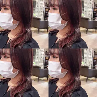 セミロング カラー ekolu所属・髪質改善・縮毛矯正 特化・ユウシンのヘアスタイル