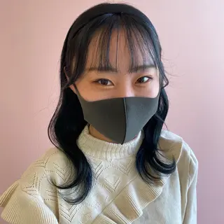 セミロング カラー MOE🐈‍⬛🎀 エクステ/ワンホンのヘアスタイル