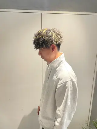 ショート カラー パーマ メンズ 🔱メンズパーマ特化 🔱山下和輝のヘアスタイル