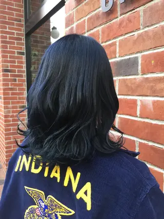 ミディアム カラー 髪質改善/痛ませ ないカラー/西村航大のヘアスタイル