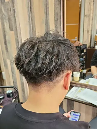 メンズ ミディアム EDEN店長／ 短髪／パーマ職人🔥のヘアスタイル