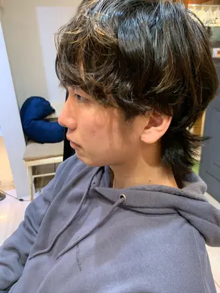 ショート カラー パーマ メンズ トキタ アオイのヘアスタイル