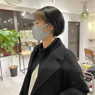 ショート カラー パーマ* 顔まわり似合わせのヘアスタイル