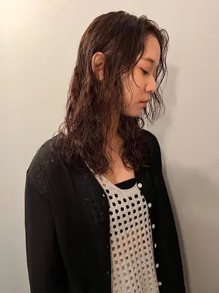 ミディアム パーマ ショート/ボブ/ パーマ/柏原良亮のヘアスタイル