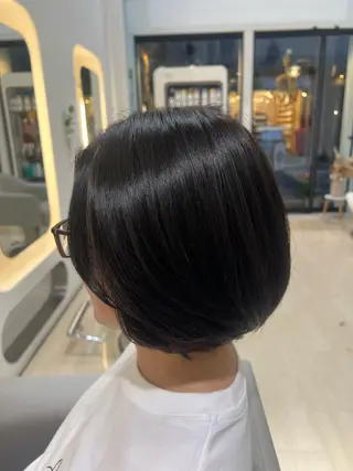 ミディアム カラー 艶髪美容師堀井 凌平のヘアスタイル