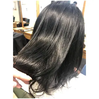 ミディアム カラー 💫髪質改善矯正 MIHO💫のヘアスタイル