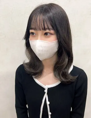 セミロング sweep天神☁️ ルカ┊透明感カラーのヘアスタイル