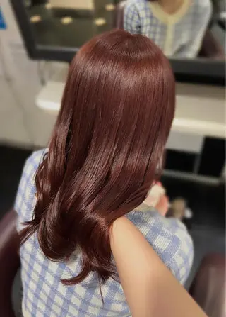 セミロング カラー 韓国ヘア ♡tomimaのヘアスタイル