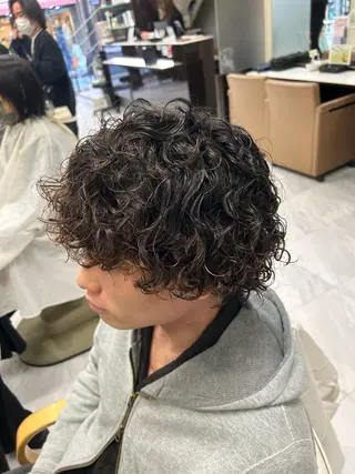 ミディアム パーマ メンズ メンズパーマ 💈後閑和真💈のヘアスタイル