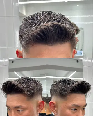 ショート メンズ 断髪刈舞所属・フェード・メッシュ ハイトーン/fumaのヘアスタイル