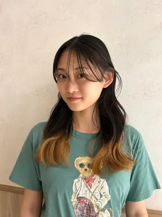 ミディアム hiyoka🐈‍⬛ ◎暖色カラー🥀のヘアスタイル