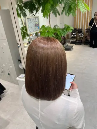 ミディアム omocha umiのヘアスタイル