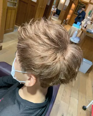 ショート カラー パーマ メンズ キッズ Artist 藤﨑紘成のヘアスタイル