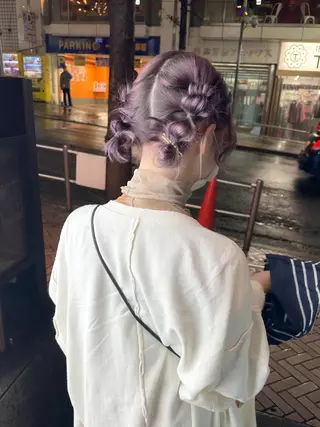 ミディアム カラー ヘアアレンジ autre所属・大久保 ひでなりのヘアスタイル