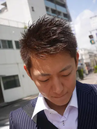 ショート メンズ Lucet所属・糸井 一輝のヘアスタイル