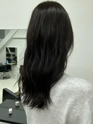 ロング カラー ハイレイヤー/顔周り /レイヤーカットのヘアスタイル