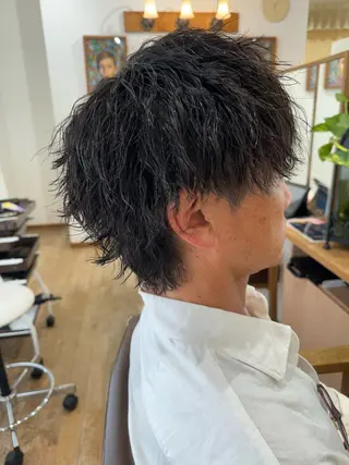 ショート パーマ メンズパーマ特化⚡️ 中村 駿のヘアスタイル