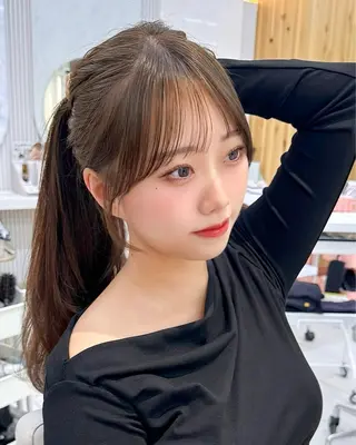 ロング カラー 🇰🇷韓国風くびれ ヘア🇰🇷中村優大のヘアスタイル