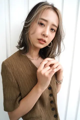 ミディアム YUIMARL岡山店 MIRAIのヘアスタイル