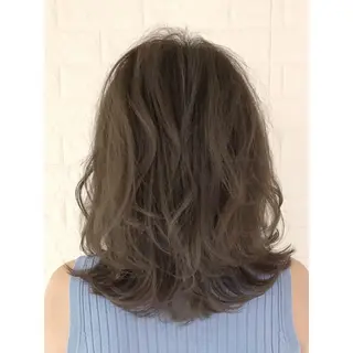ミディアム カラー KIZU 髪質改善 オカルト怪談のヘアスタイル