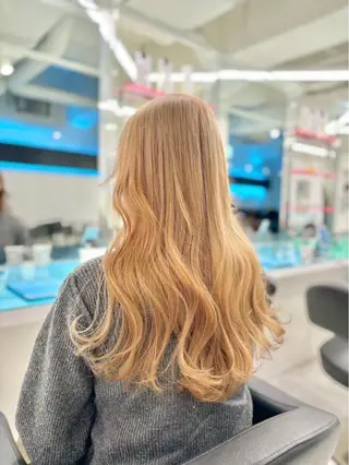 ロング カラー トレンドカラー🩵 羽衣🎀横浜🪄ྀིのヘアスタイル