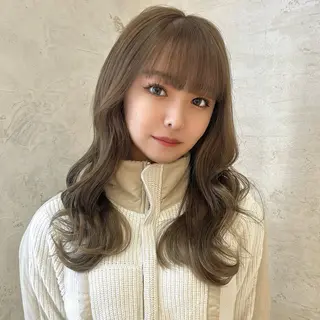ロング カラー 艶カラー/ボブ /似合わせ/田口愛那のヘアスタイル