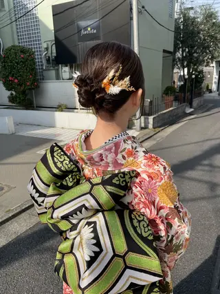 ロング 卒業式ヘアセット🎀 ヘアアレンジのヘアスタイル