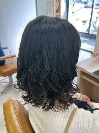 ミディアム パーマ 金山/ショートボブ/ くびれショート/スパのヘアスタイル