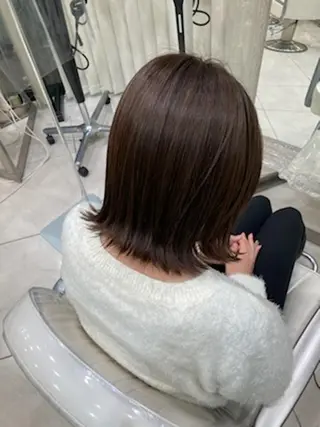 ミディアム 髪質改善カラー特化 上村保幸のヘアスタイル