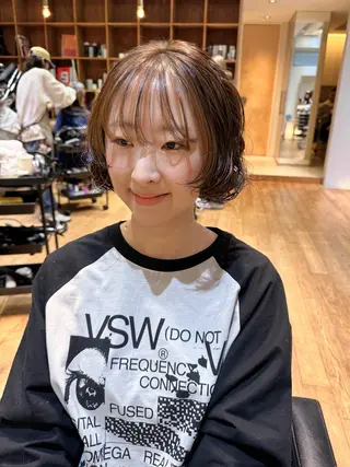ショート パーマ 大橋 芽衣のヘアスタイル