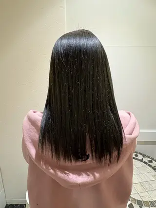 セミロング カラー メンズ 相馬 菜々子のヘアスタイル