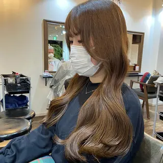 ロング Lamana所属・透明感カラー/ 加瀬たまものヘアスタイル