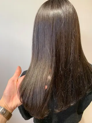セミロング カラー 髪質改善特化 ミサワコウキのヘアスタイル