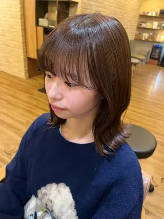 ミディアム カラー 林 花鈴🐇🌸のヘアスタイル