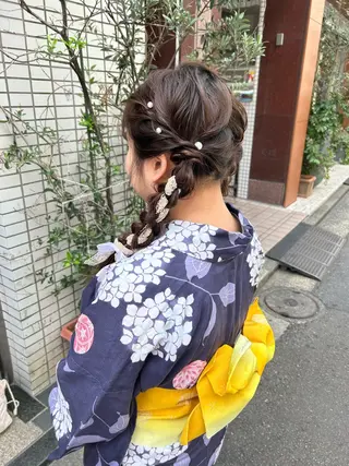 ヘアアレンジ 🦋Misaki🦋 メンズパーマ/着付けのヘアスタイル